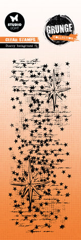 SL Clear Stamp Starry Background Grunge Collection 1 Pieces