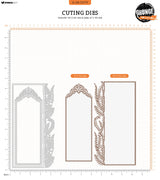 SL Cutting Die Slimline & Label Grunge Collection 4 PC