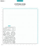 SL Cutting Dies Gears & Ticket Gearhead's Workshop 9 PC