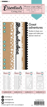 SL Cutting Die Edges Long Stars Planner Essentials 125x235x1mm 1 PC nr.109