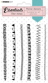 SL Clear Stamp Borders Planner Essentials 105x148mm nr.06