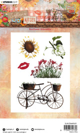 SL Clear Stamp Sunflower Silhouette Sunflower Kisses 89x135x3mm 5 PC nr.439