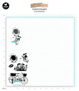 SL Clear Stamp Sunflower Silhouette Sunflower Kisses 89x135x3mm 5 PC nr.439