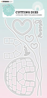 SS Cutting Die Snowy Fun Sweet Stories 130x270x1mm 1 PC nr.154
