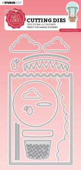 SL Cutting Die Hot Air Balloon Sweet Stories 105x210x1mm 14 PC nr.459