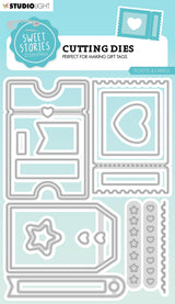 SL Cutting Die Tickets & Labels Sweet Stories 150x112x1mm 18 PC nr.685