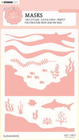 SL Mask Sea Scenery Sweet Stories 150x210x1mm 1 PC nr.202
