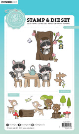 SL Stamp & Cutting Die Outdoorsy Sweet Stories 154x223x3mm 19 PC nr.74