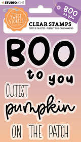 SS Clear Stamp Quotes Large Boo To You Sweet Stories 148x105x3mm 8 PC nr.271