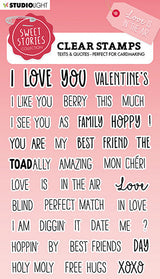 SL Clear Stamp Quotes Small Love Is In The Air Sweet Stories 148x105x3mm 41 PC nr.329
