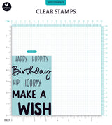 SL Clear Stamp Quotes Large Make A Wish Sweet Stories 148x105x3mm 5 PC nr.418