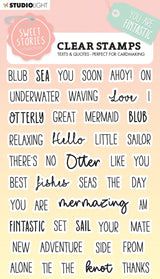 SL Clear Stamp Quotes Small Fintastic Sweet Stories 148x105x3mm 46 PC nr.442