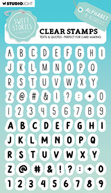 SL Clear Stamp Alphabet Sweet Stories 148x105x3mm 86 PC nr.559