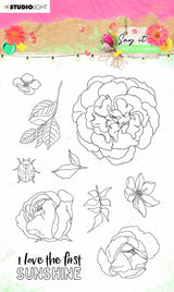 Clear Stamp Say it with Flowers 105x148mm nr.527