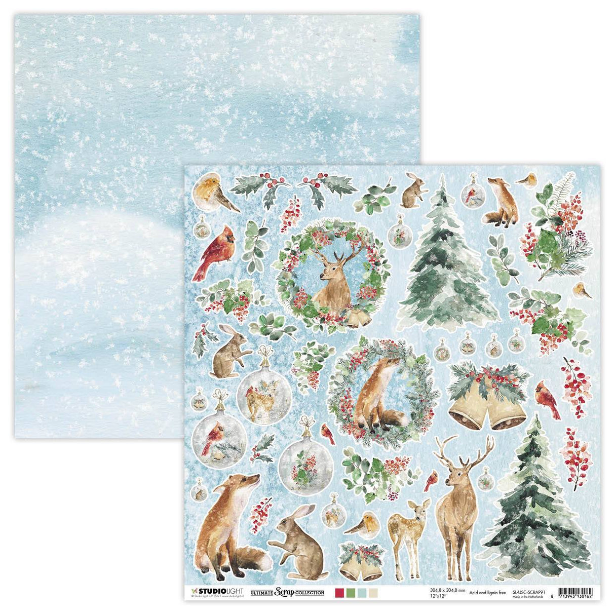 SL  Scrap  200gr Ultimate Scrap Winter Collection 304.8x304.8x0.2mm 1 sh nr.91