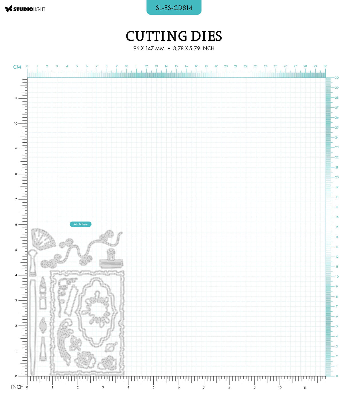 SL Cutting Dies Art Elements Vintage Diaries 20 PC