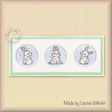 Nellie's Choice Clear Stamp Spring - Cute Rabbit-3