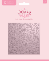 Sara Signature A Christmas Dream 5.5" X 5.5" 3D Embossing Folder - Festive Foliage