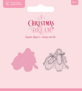 Sara Signature A Christmas Dream Stamp and Die - Elegant Slippers