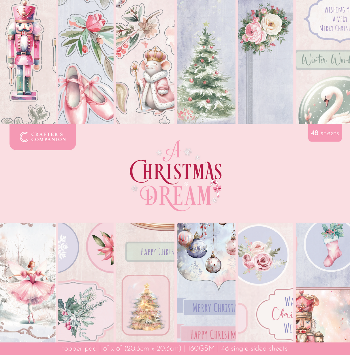 Sara Signature A Christmas Dream - 8" x 8" Topper Pad