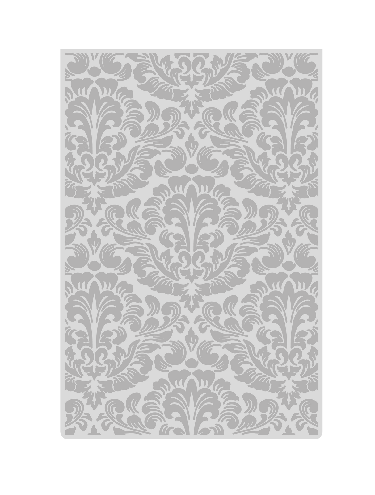 Sara Signature Thorn & Bloom 6" x 4" 2D Embossing Folder - Damask Wallpaper