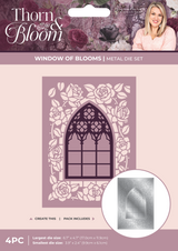 Sara Signature Thorn & Bloom Metal Die Create-a-Card - Window of Blooms