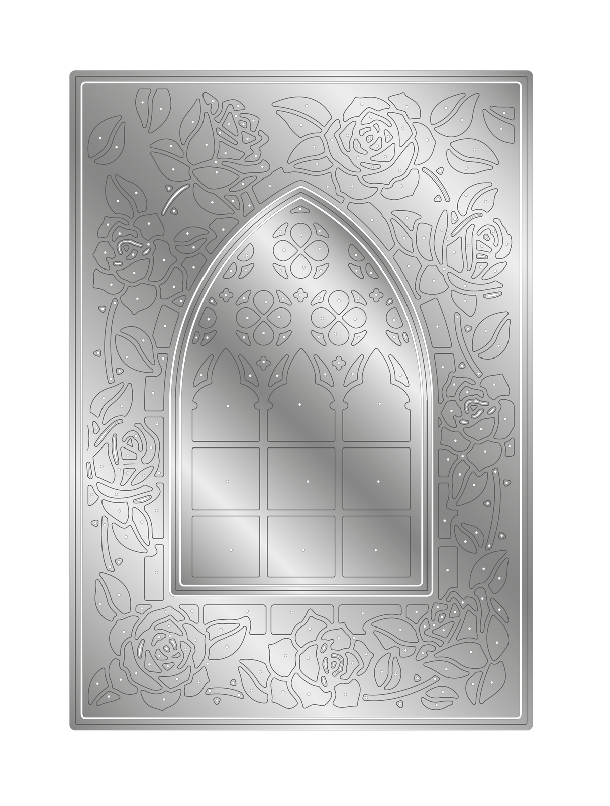 Sara Signature Thorn & Bloom Metal Die Create-a-Card - Window of Blooms