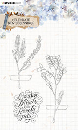 Clear Stamp Celebrate New Beginnings 105x148mm nr.515