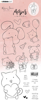 Karin Joan Clear Stamp Missees "Pets" Missees Collection nr.15