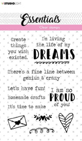 Clear Stamp Text EN Dreams Essentials 105x148mm nr.520