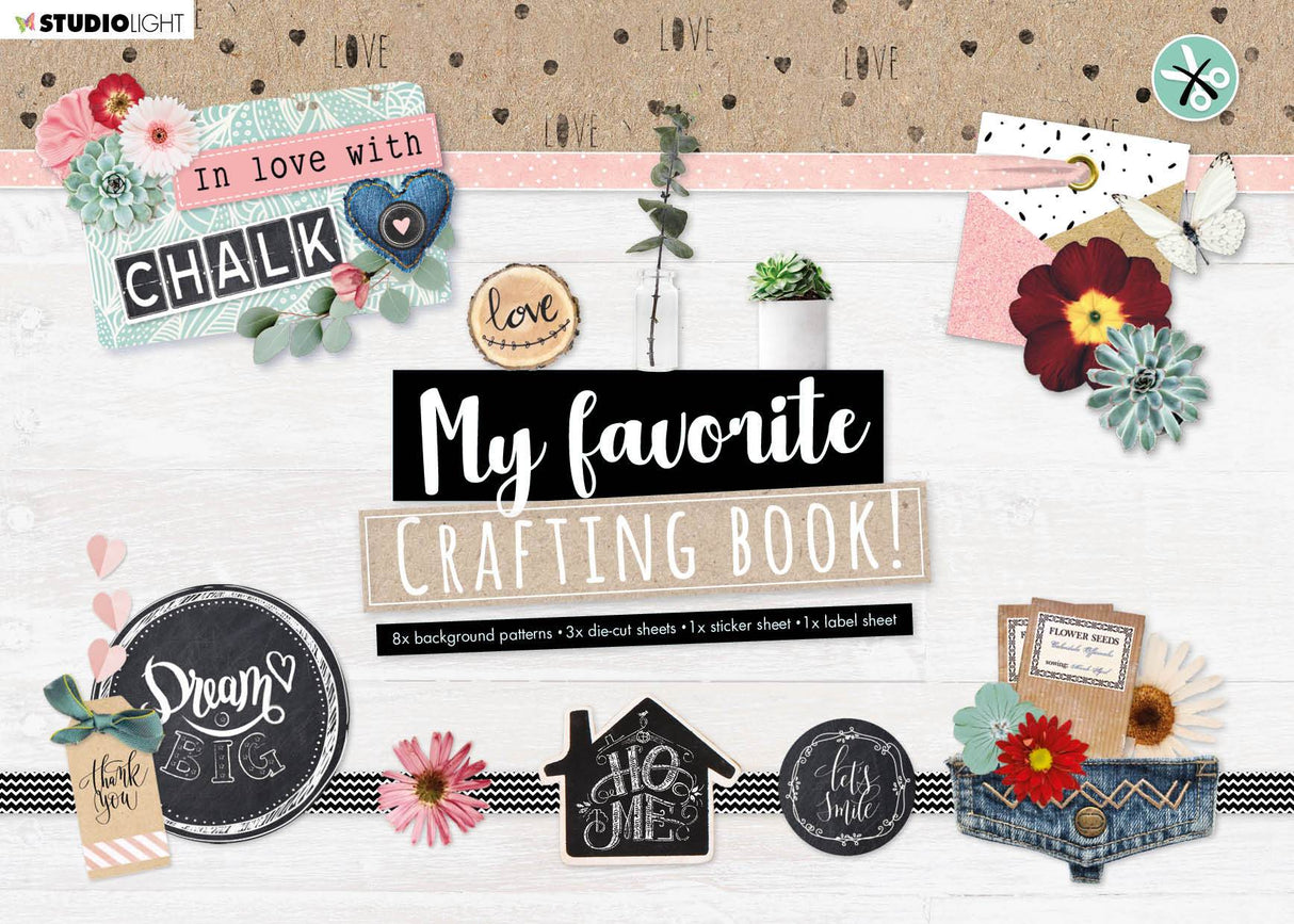 MF Crafting Book In Love With Chalk 297x210mm nr.97