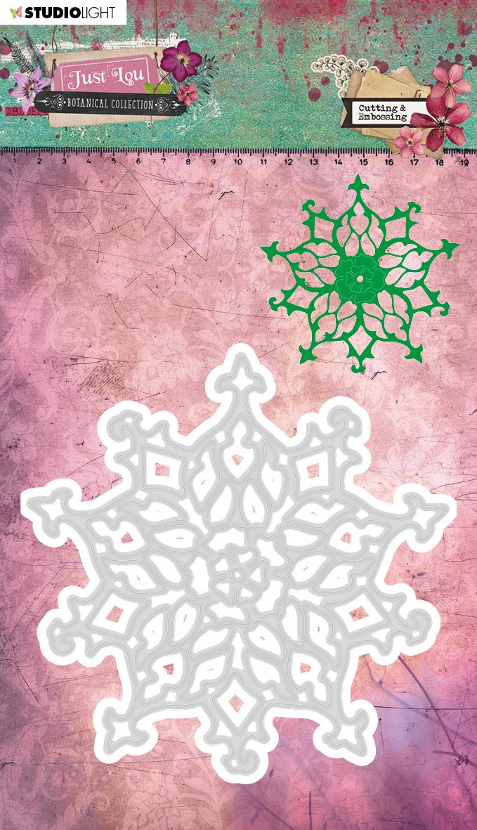 Embossing Die Cut Stencil, Just Lou Botanical Collection nr.08