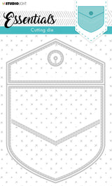 Cutting & Embossing Die Cardshape Back pocket Essentials 140x206mm nr.367
