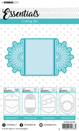 Cutting & Embossing Die Cardshape Trilogy Flower Essentials 114x209mm nr.368