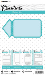 Cutting Die Cardshape Ticket Essentials 97x206mm nr.397