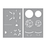Snowflake Ornaments Stencil from the Bibi's Snowflakes Collection by Bibi Cameron