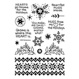 Gnome Hugs Sentiments Clear Stamp Set from the Holiday Hugs Collection by Stampendous