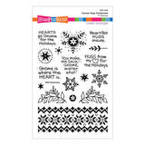 Gnome Hugs Sentiments Clear Stamp Set from the Holiday Hugs Collection by Stampendous