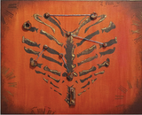 Creative Expressions Andy Skinner Heart Of Bone 8 in x 8 in Stencil
