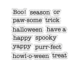 Crafter's Companion Stamp, Die & Flock - Halloween Pets