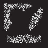 Creative Expressions Jamie Rodgers Starflower Borders 6 in x 6 in Stencil