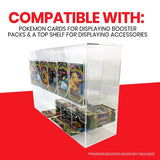 EVORETRO Card Dispenser Pokémon Booster Pack 6-Slot Acrylic Display Dispenser