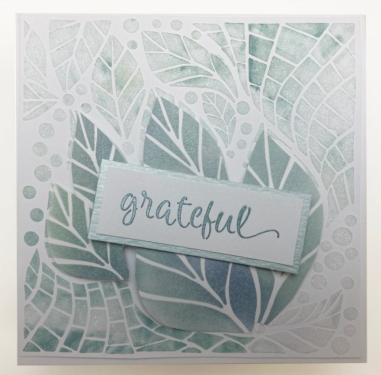 The Crafters Workshop 6x6 Stencil Abstract Leaves
