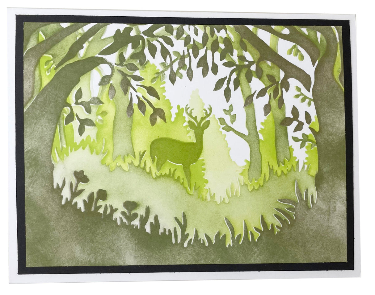 The Crafters Workshop A2 Layered Forest Scene