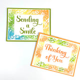 The Crafters Workshop A2 Sunflowers Vines Frames