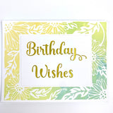 The Crafters Workshop A2 Sunflowers Vines Frames