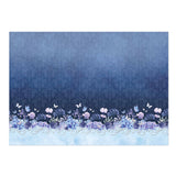 Butterfly Blues Luxury Topper Set featuring floral and butterfly designs in rich blue tones.