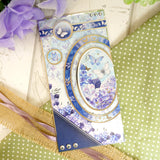 Butterfly Blues Luxury Topper Set designed for unique projects celebrating special occasions.