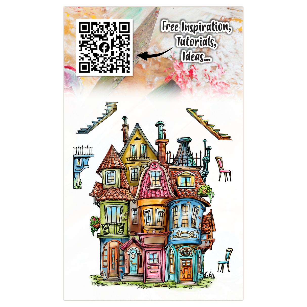 AALL and Create - A6 Stamp Set - Miniature Mansions