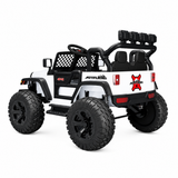 24V Trail-MX 2-Seater Upgraded 4x4 AWD Ride-On Truck W/ Rubber Wheels, Music Player, Lights &  RC